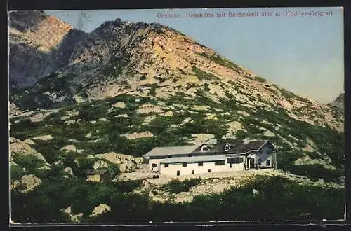 AK Gesäuse, Hesshütte mit Rossschweif (Hochtor-Ostgrat)