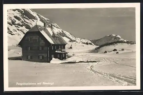 AK Berghütte auf dem Tauplitzplateau mit Rosskogl