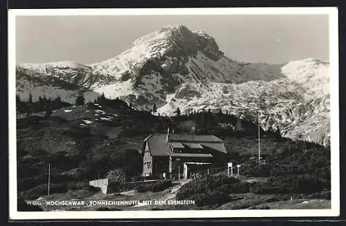 AK Sonnschienhütte, Berghütte am Hochschwab mit dem Ebenstein