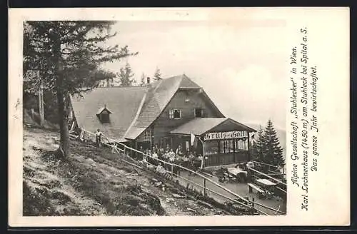 AK Karl Lechnerhaus, Berghütte am Stuhlbeck bei Spital a. S.