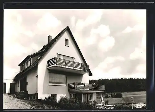 AK Herfa, Gasthof mit Terrasse