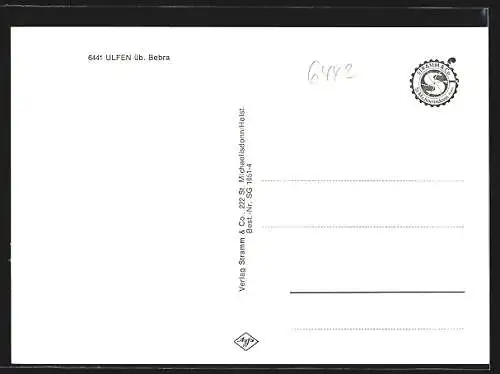 AK Ulfen üb. Bebra, Gesamtansicht von einem Berg aus