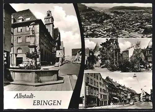 AK Ebingen /Schwäb. Alb, Ortsansicht und drei Ansichten aus der Stadt