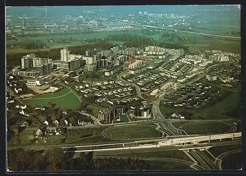 AK Bochum-Querenburg, Fliegeraufnahme mit Blick auf Hustadt