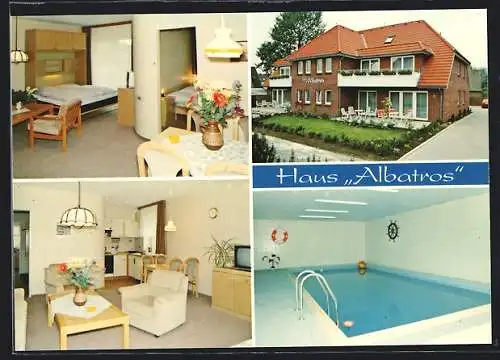 AK Büsum a. d. Nordsee, Appartement-Haus Albatros