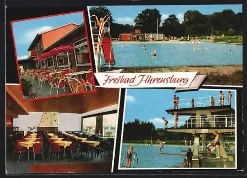 AK Ahrensburg /Holst., Restaurant Strehl, im Freibad 207