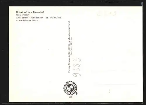 AK Selent, Urlaub auf dem Bauernhof Werner Bock