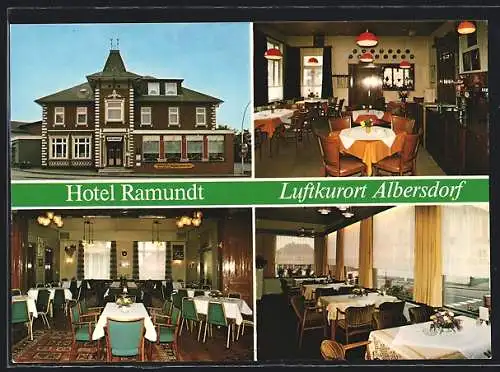 AK Albersdorf /Holstein, Hotel Ramundt in vier Ansichten