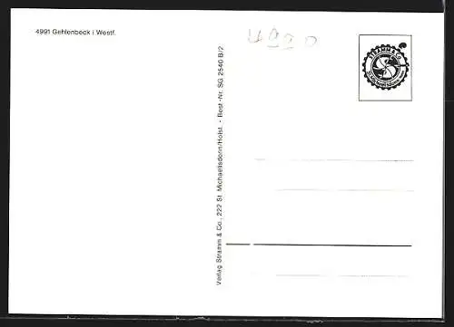 AK Gehlenbeck /Westf., Totalansicht von einem Berg aus