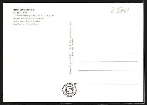 AK Rendsburg, Hotel Schützenheim