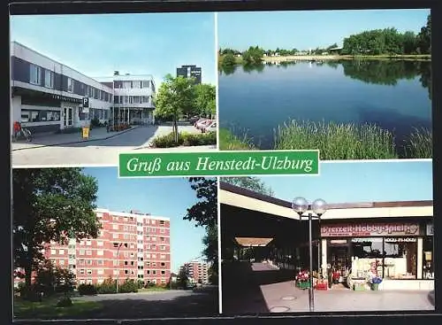 AK Henstedt-Ulzburg, Vier Ansichten aus Ort und Umgebung