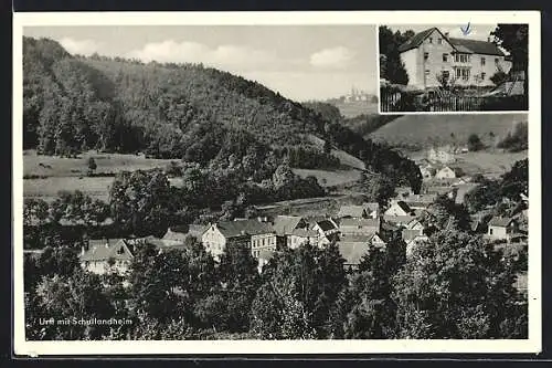 AK Urft, Ortsansicht mit Schullandheim