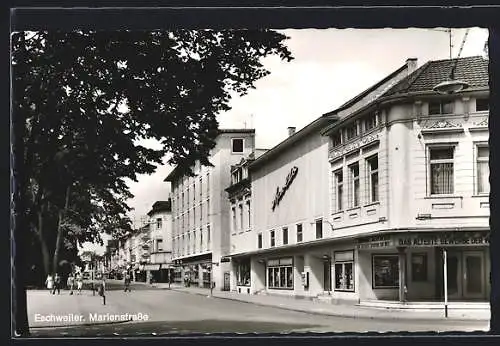 AK Eschweiler, Marienstrasse mit Kino-Theater Apollo