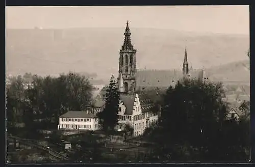 AK Meisenheim am Glan, Ortspartie mit Kirche