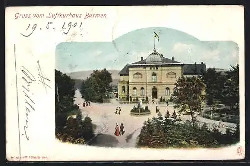 AK Barmen, Gasthaus Luftkurhaus