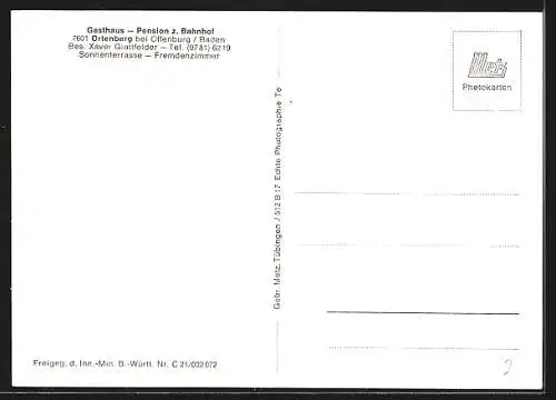 AK Ortenberg bei Offenburg, Teilansicht mit Kirche