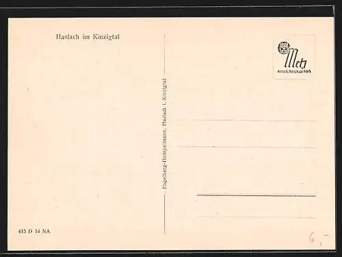 AK Haslach im Kinzigtal, Teilansicht mit Kirche