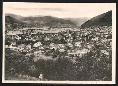 AK Haslach im Kinzigtal, Teilansicht mit Kirche