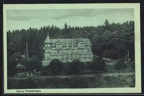 AK Bad Homburg v.d. Höhe, Hotel Haus Waldfriede