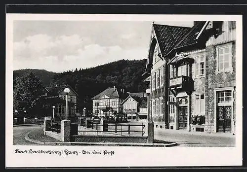 AK Bad Lauterberg, Partie mit der Strasse An der Post