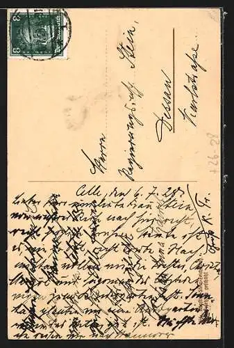 Steindruck-AK Celle, Altes Patrizierhaus