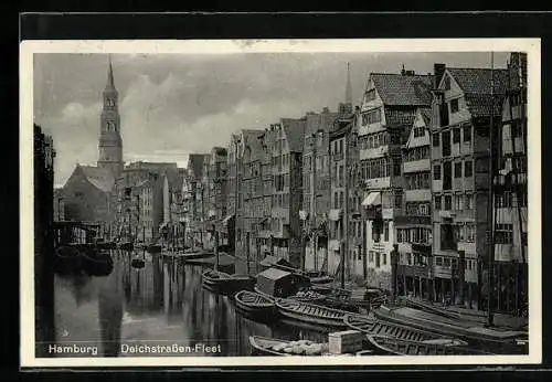 AK Alt-Hamburg, Deichstrassen-Fleet