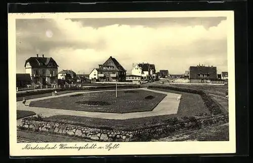 AK Wenningstedt a. Sylt, Nordseebad, Ortspartie