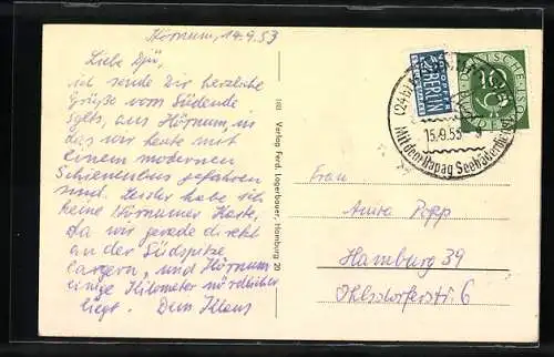 AK Wenningstedt a. Sylt, Nordseebad, Ortspartie