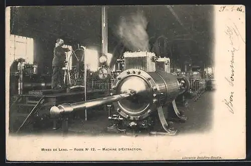 AK Mines-de-Lens, Fosse No. 12, Machine d`Extraction, Kohlebergbau
