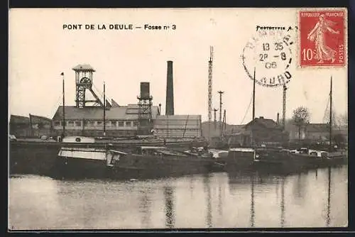 AK Pont-de-la-Deule, Fosse no. 3, Kohlebergbau