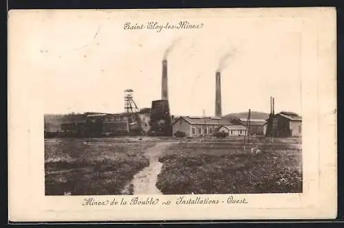 AK Saint-Eloy-les-Mines, Mines de al Bouble, Installations-Ouest, Kohlebergbau