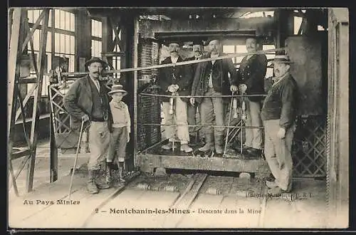 AK Montchanin-les-Mines, Descente dans la Mine, Kohlebergbau