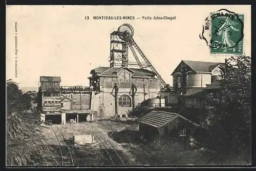 AK Montceau-les-Mines, Puits Jules-Chagot, Kohlebergbau