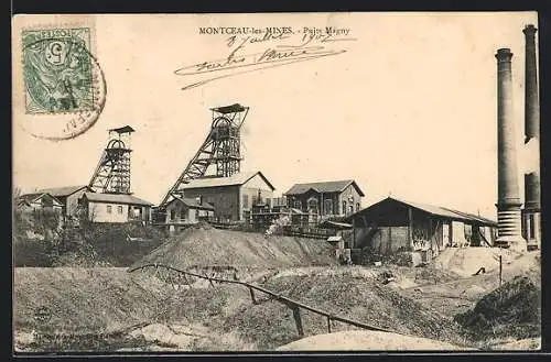 AK Montceau-les-Mines, Puits Magny, Kohlebergbau