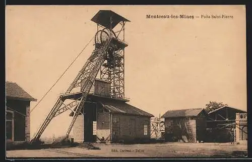 AK Montceau-les-Mines, Puits Saint-Pierre, Kohlebergbau