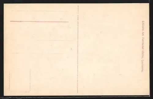 AK Genève, Pont du Mont-Blanc et Ile Rousseau, Strassenbahn