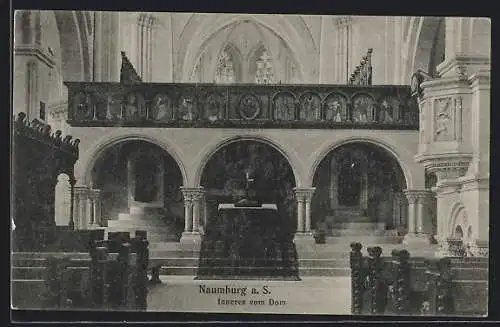 AK Naumburg a. Saale, Innenansicht vom Dom