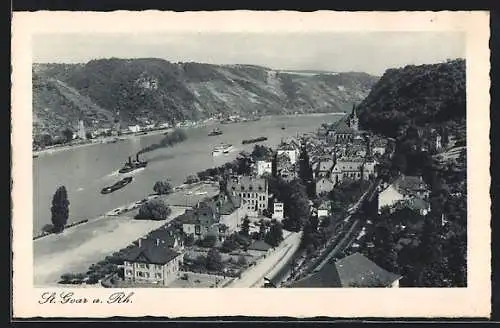 AK St. Goar a. Rh., Teilansicht