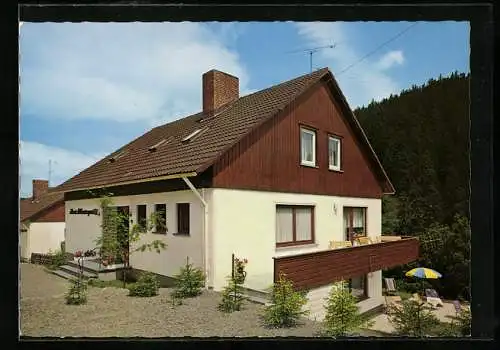 AK Altenau / Harz, Hotel-Pension Haus Silbersegen, Bes. Günther Knuth, An der Silberhütte 12