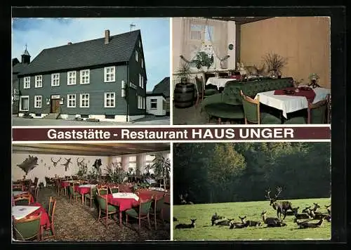 AK Arnsberg / Westf., Gaststätte-Restaurant Haus Unger, Vosswinkeler Strasse 9