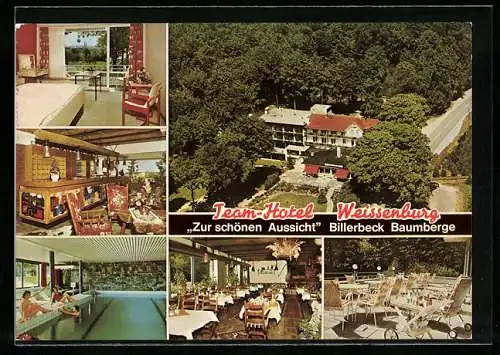 AK Billerbeck / Baumberge, Team-Hotel Weissenburg Zur Schönen Aussicht