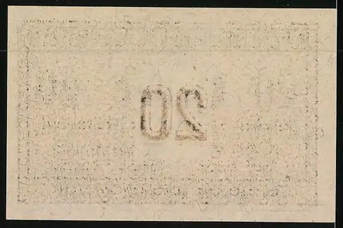 Notgeld Würnsdorf 1920, 20 Heller