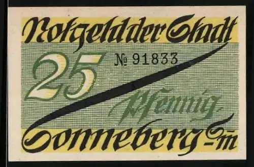 Notgeld Sonneberg 1920, 25 Pfennig, Spielzughersteller