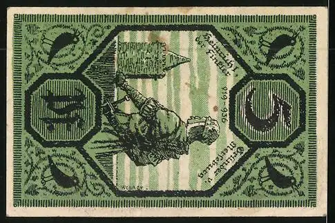 Notgeld Merseburg 1921, 5 Pfennig, Heinrich I., der Finkler