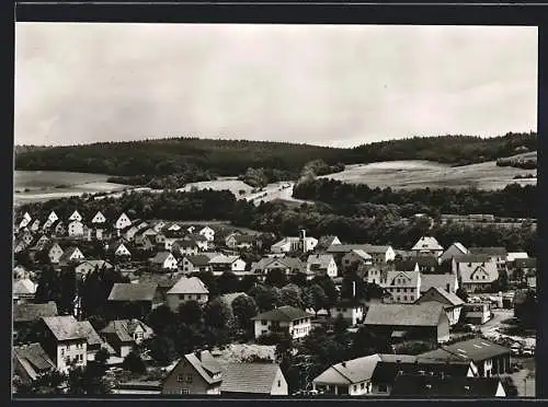 AK Kirchheim / Aulatal, Totalansicht aus der Vogelschau