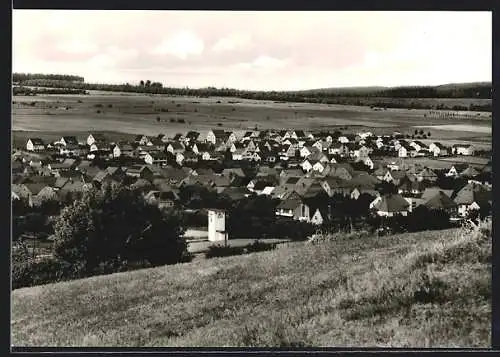 AK Friedewald / Hessen, Ortsansicht von einem Berg aus