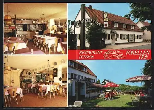 AK Losheim-Waldhölzbach, Restaurant Forellenhof mit Speiseraum & Garten