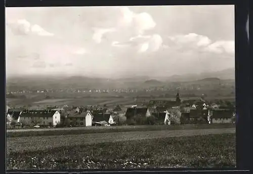 AK Elgershausen / Schauenburg, Totalansicht von einem Berg aus