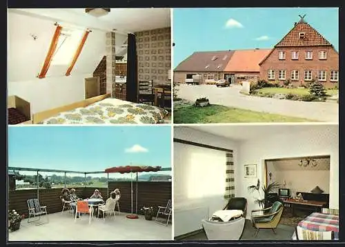 AK Lilienthal / Dobersdorf, Hotel-Pension Urlaub auf dem Bauernhof, Dorfstrasse 45