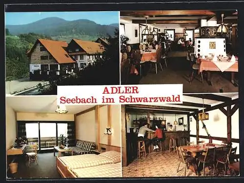 AK Seebach /Schwarzwald, Restaurant-Pension zum Adler, Ruhesteinstrasse 62